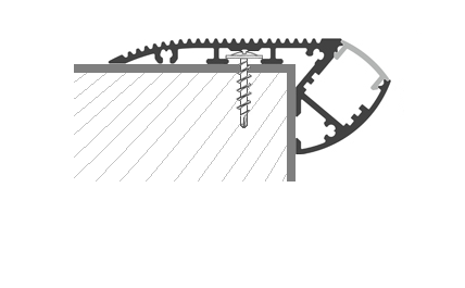 Angle profile – external, semicircular